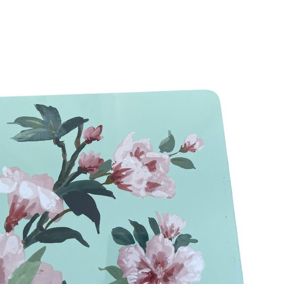 Laura Ashley Blossom Branch Cork Placemats Pink Green Floral 12x16 Set of 4 NEW - Picture 10 of 10